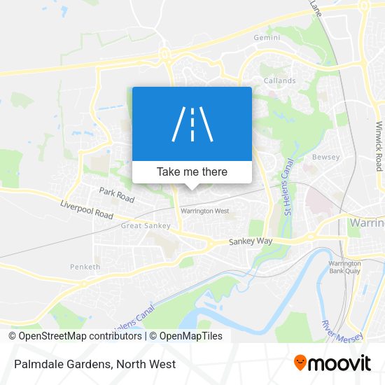 Palmdale Gardens map