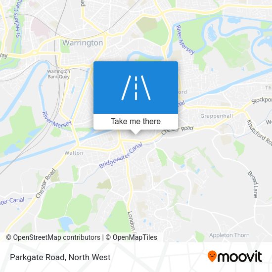 Parkgate Road map