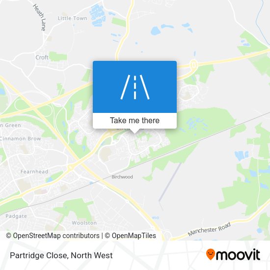 Partridge Close map