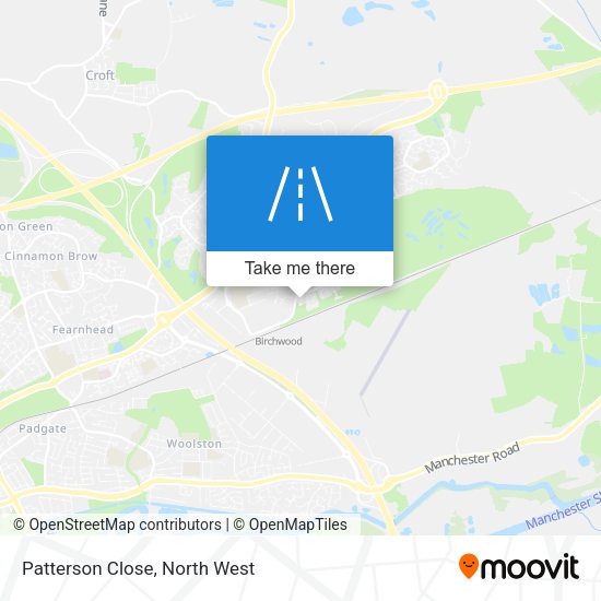 Patterson Close map