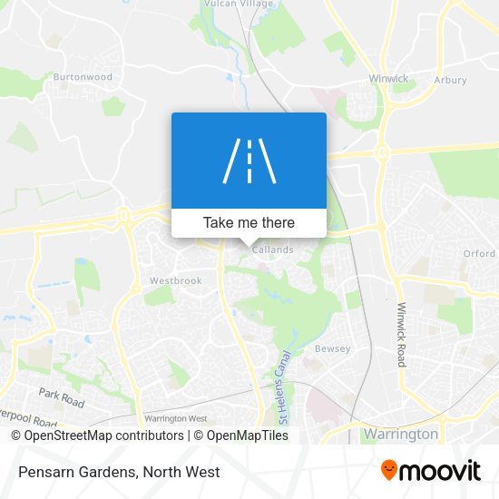 Pensarn Gardens map