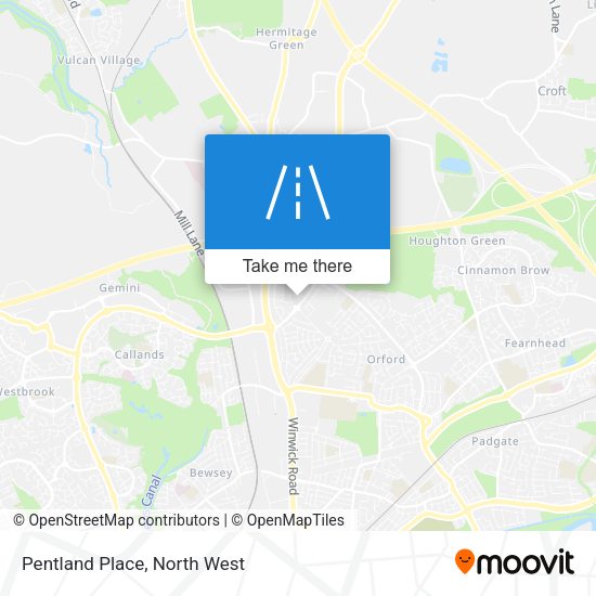 Pentland Place map