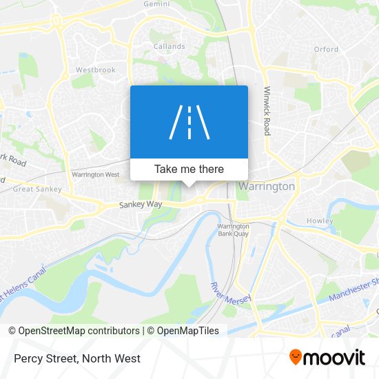 Percy Street map