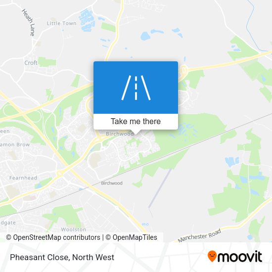 Pheasant Close map