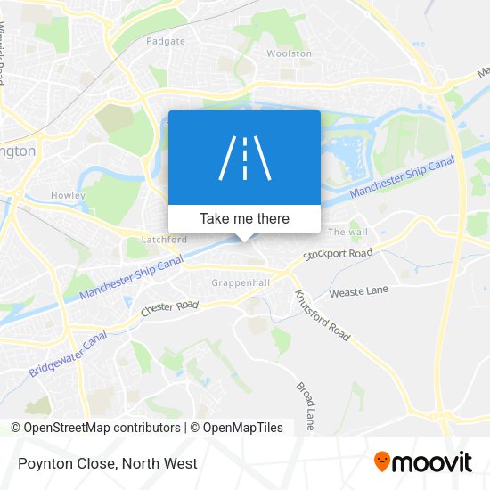 Poynton Close map