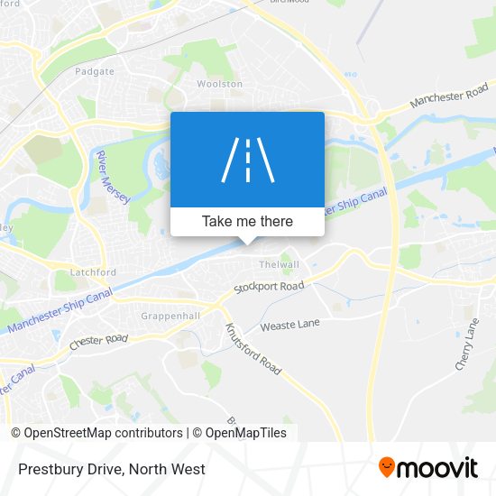 Prestbury Drive map