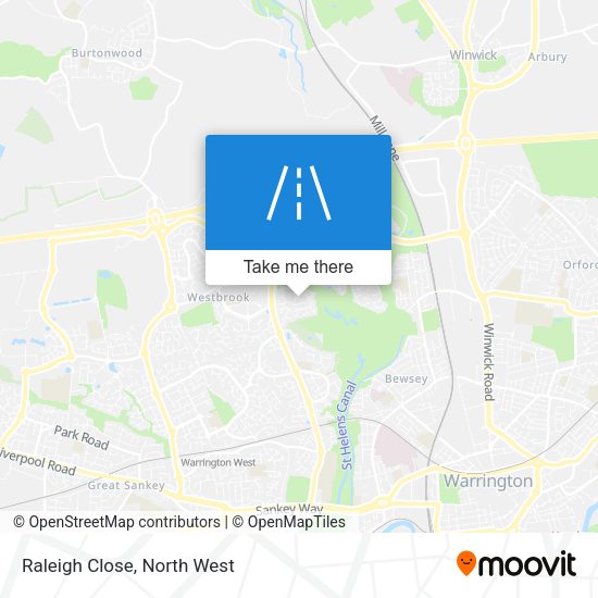 Raleigh Close map
