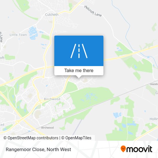 Rangemoor Close map