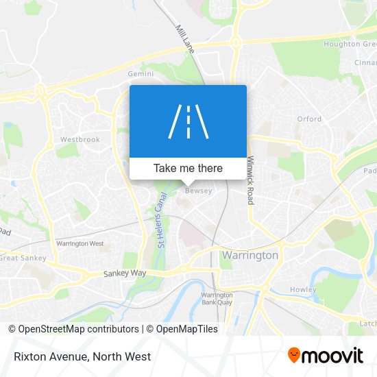 Rixton Avenue map