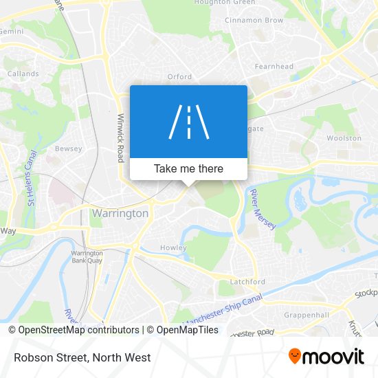 Robson Street map