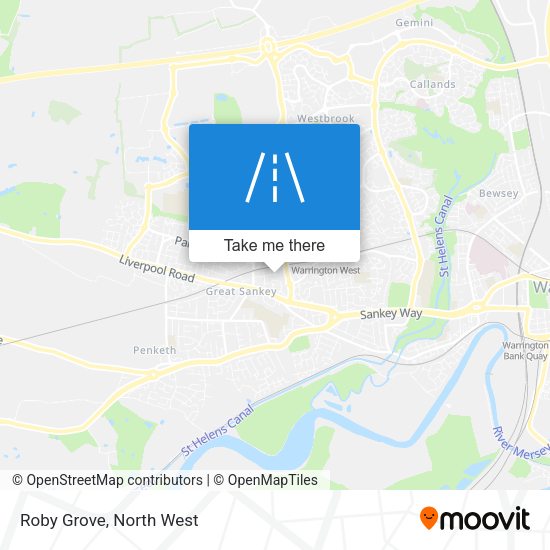 Roby Grove map