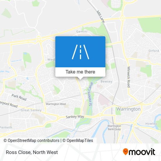 Ross Close map