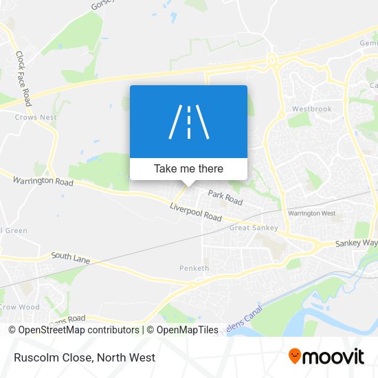 Ruscolm Close map