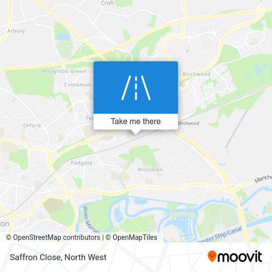 Saffron Close map