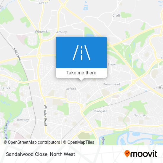 Sandalwood Close map