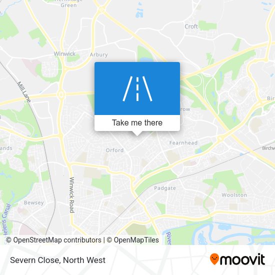 Severn Close map