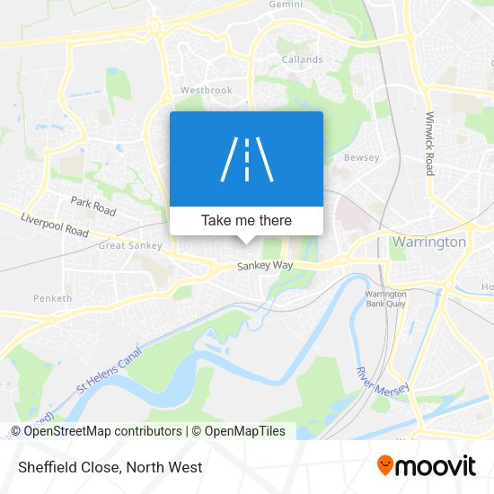 Sheffield Close map