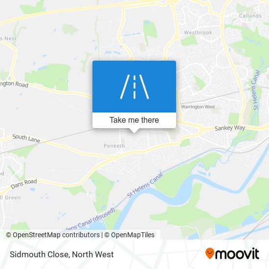 Sidmouth Close map