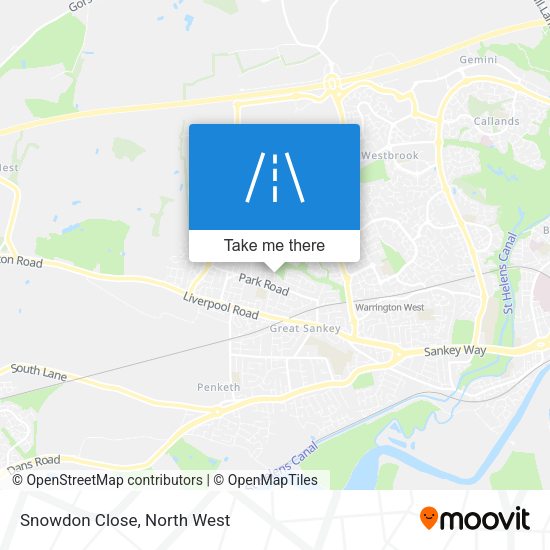 Snowdon Close map