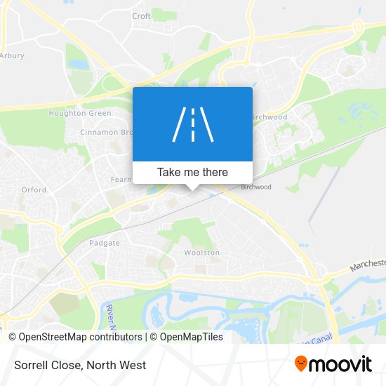Sorrell Close map