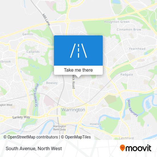 South Avenue map