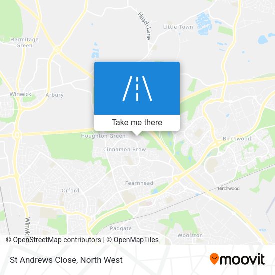 St Andrews Close map