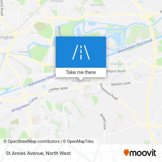 St Annes Avenue map