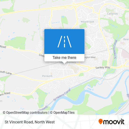St Vincent Road map