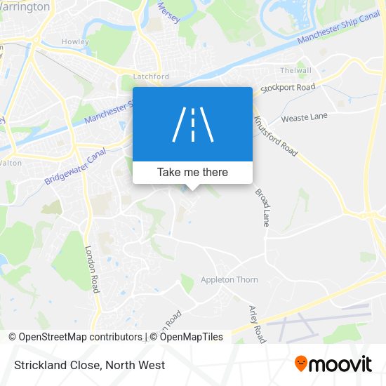 Strickland Close map