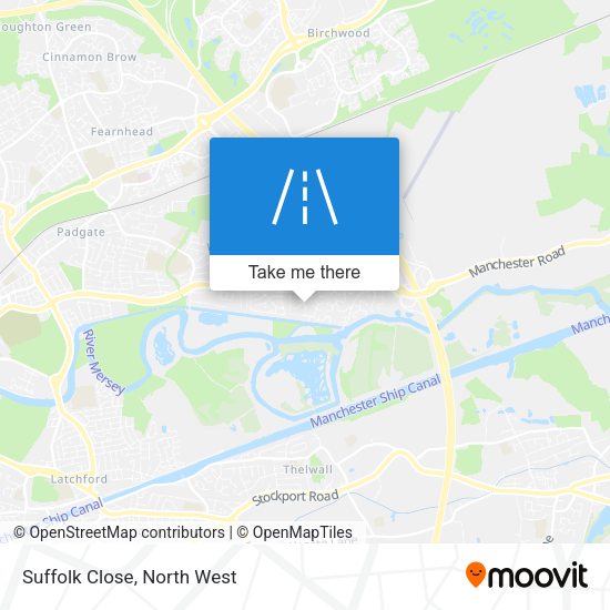 Suffolk Close map