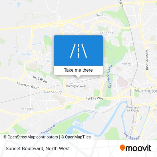 Sunset Boulevard map