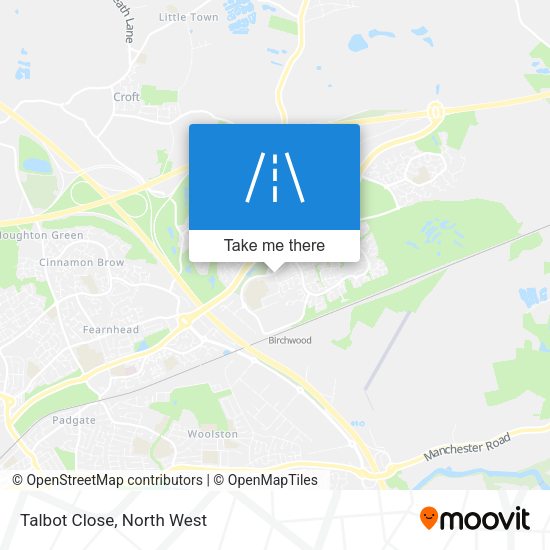 Talbot Close map