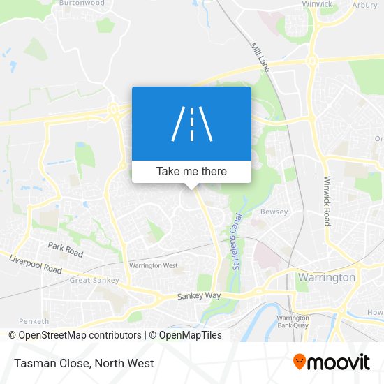 Tasman Close map