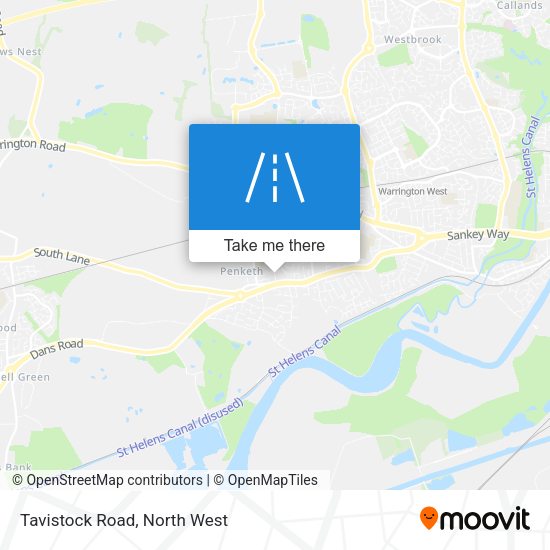 Tavistock Road map