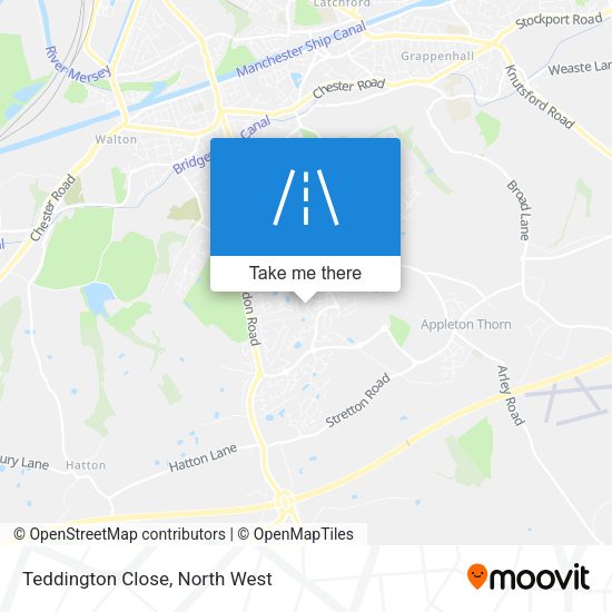 Teddington Close map