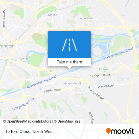 Telford Close map