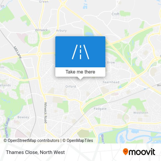 Thames Close map