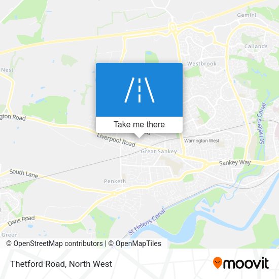 Thetford Road map
