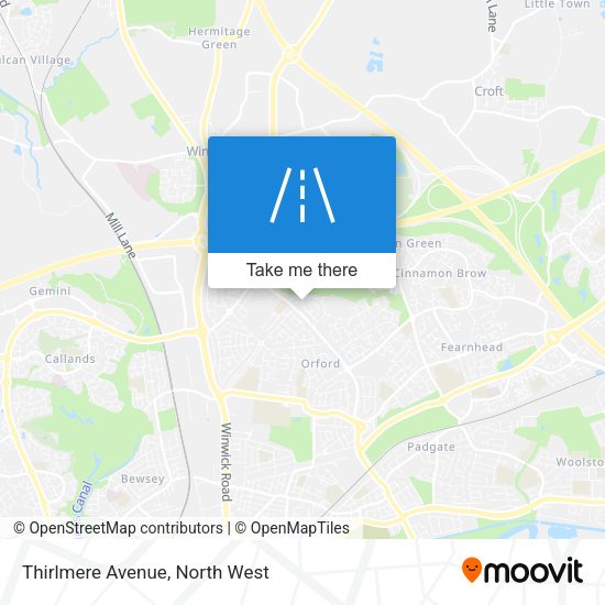 Thirlmere Avenue map