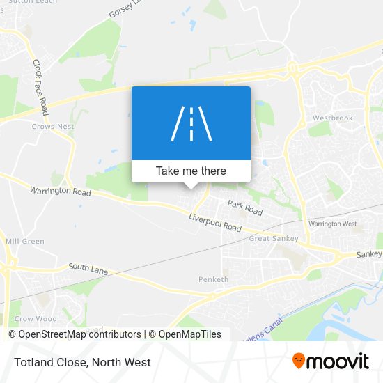 Totland Close map