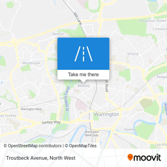 Troutbeck Avenue map