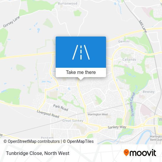 Tunbridge Close map