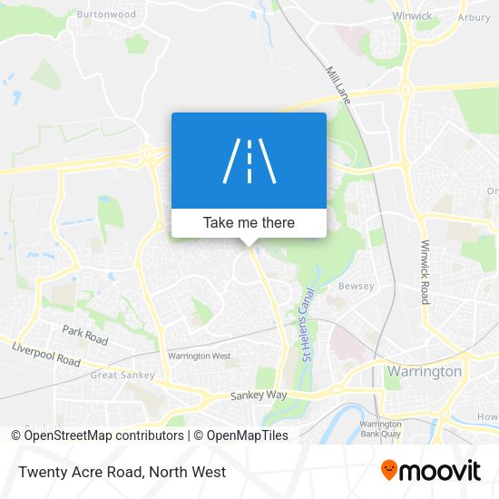 Twenty Acre Road map