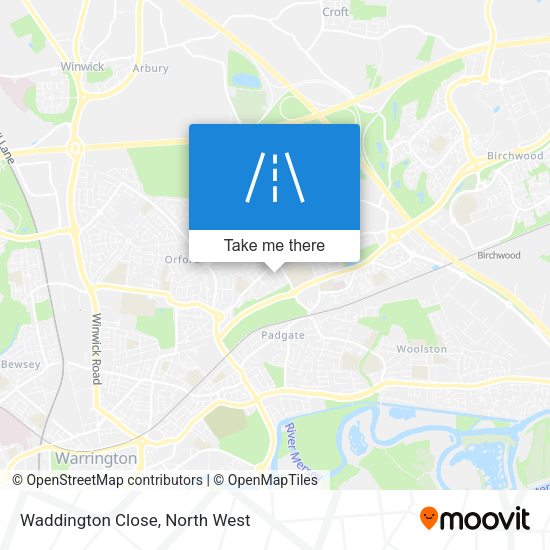 Waddington Close map