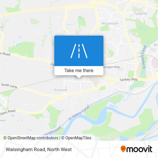 Walsingham Road map
