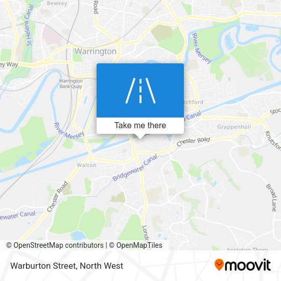Warburton Street map