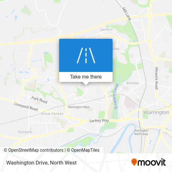 Washington Drive map