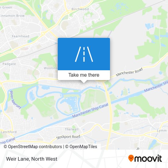 Weir Lane map