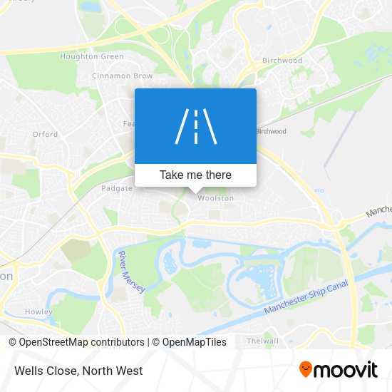 Wells Close map