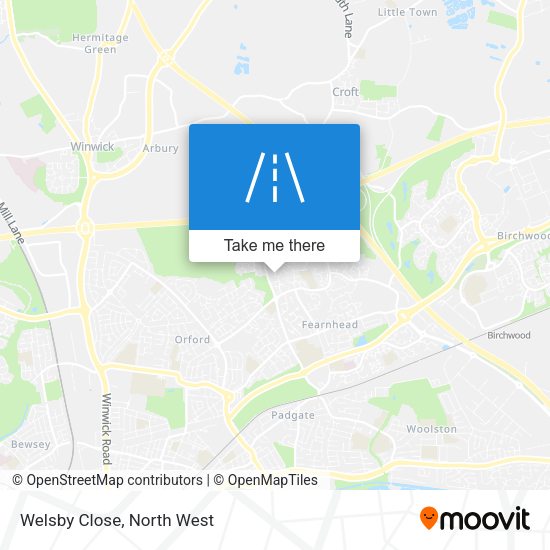 Welsby Close map